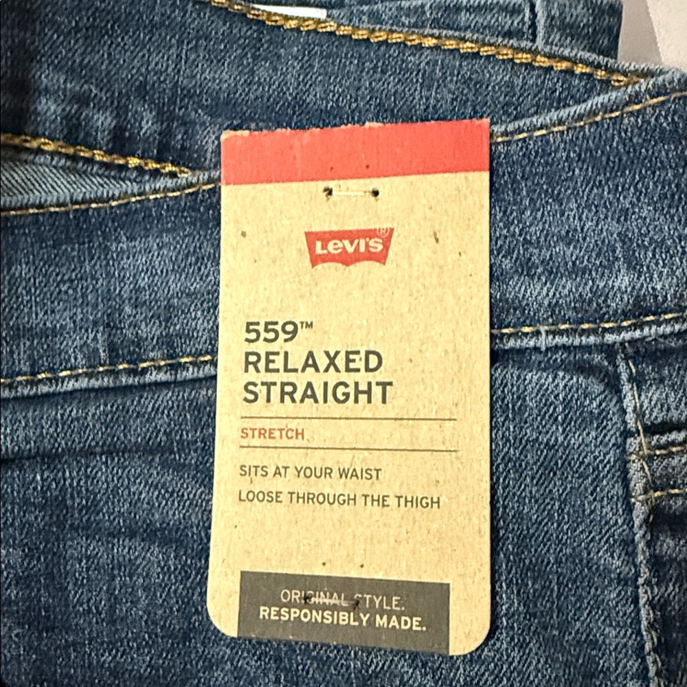 Levi's Blue 559 Relaxed Straight Jeans